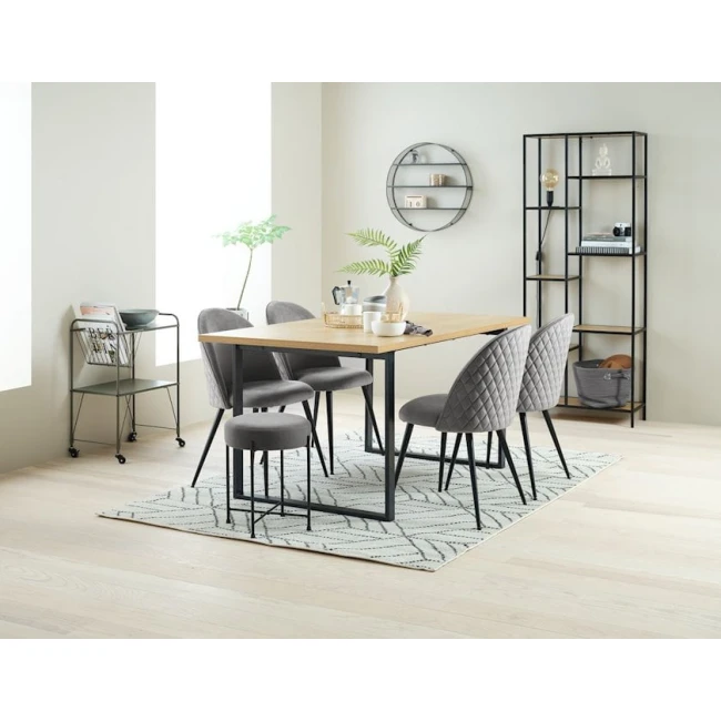 Стул JYSK Kokkedal, 50х54х84 см, серый/черный, 2 шт Стул JYSK Kokkedal, 50х54х84 см, серый/черный, 2 шт