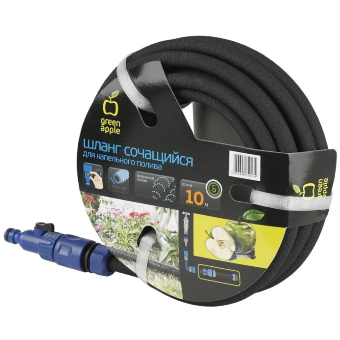 Шланг Green Apple GWSH8-027, черный, 10 м Шланг Green Apple GWSH8-027, черный, 10 м