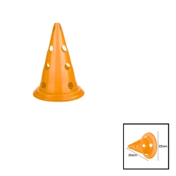 Məşq üçün konus Gymnic, dəlikli, 30x22 sm, narıncı