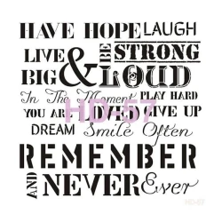 Трафарет интерьерный Home Decor Serie HD-157, 45х45