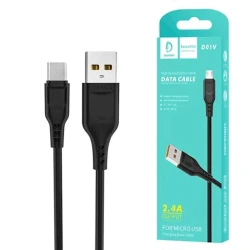 USB kabel Denmen D01V Micro USB, Qara