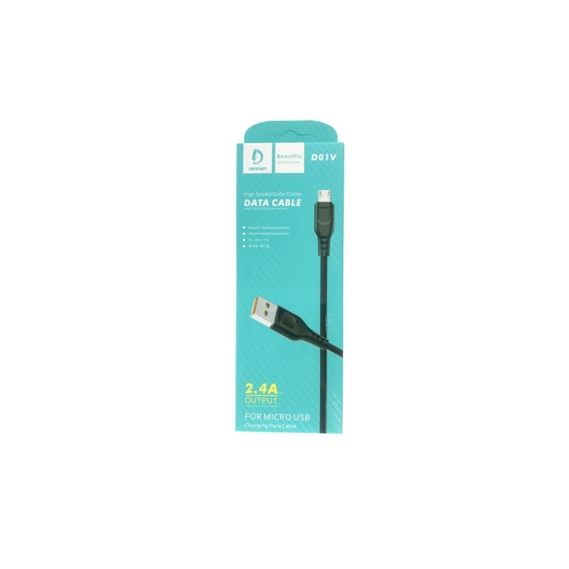 USB kabel Denmen D01V Micro USB, Qara