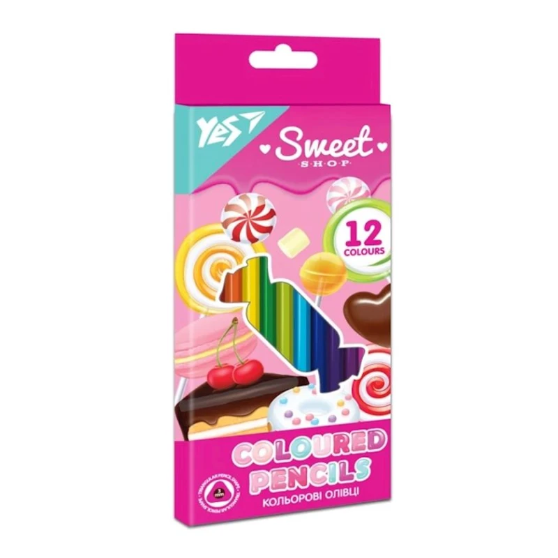 Набор карандашей Yes Sweet Cream 290663, 12 шт Набор карандашей Yes Sweet Cream 290663, 12 шт