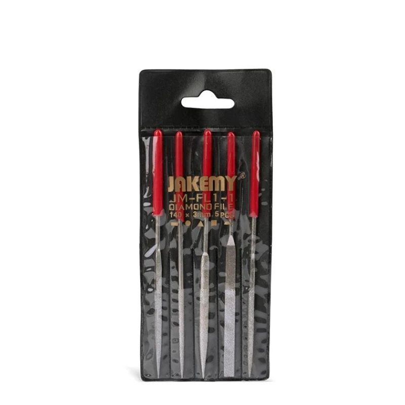 Набор надфилей Jakemy JM-FL1-1, 3x140 мм, 5 шт Набор надфилей Jakemy JM-FL1-1, 3x140 мм, 5 шт