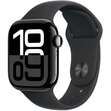 Ağıllı saat Apple Watch Series 10 GPS 42mm Jet Black Aluminium Case with Black Sport Band - S/M