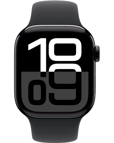 Ağıllı saat Apple Watch Series 10 GPS 42mm Jet Black Aluminium Case with Black Sport Band - S/M