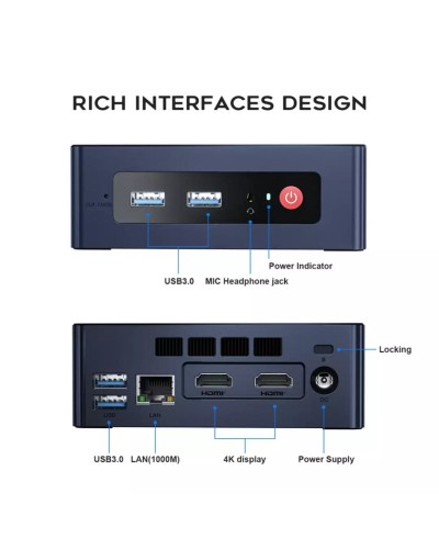 Mini-kompüter Beelink Mini PC S (8256SD0W64PROB7)