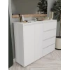 Комод Skand Big Wh, 108х39х140 см, ЛДСП, белый Комод Skand Big Wh, 108х39х140 см, ЛДСП, белый