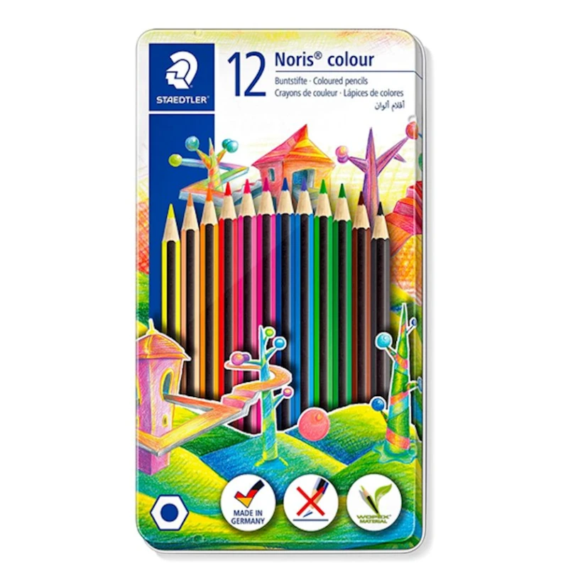 Набор цветных карандашей Staedtler Noris Colour, 12 цветов Набор цветных карандашей Staedtler Noris Colour, 12 цветов