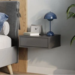 Тумба Hazal2 12115558, ЛДСП, серый, 42x35x15 см Тумба Hazal2 12115558, ЛДСП, серый, 42x35x15 см