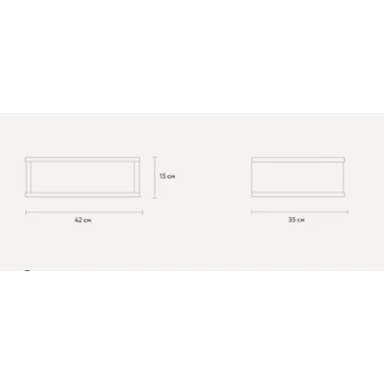 Тумба Hazal2 12115558, ЛДСП, серый, 42x35x15 см Тумба Hazal2 12115558, ЛДСП, серый, 42x35x15 см