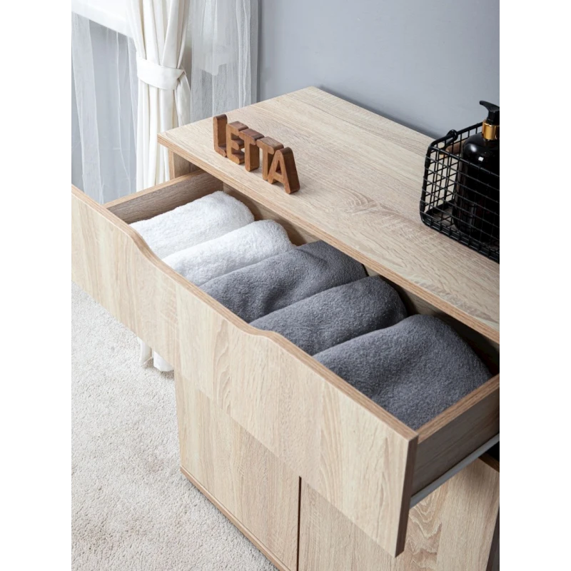 Комод Letta, бежевый, ЛДСП, 75х35.5х82 см