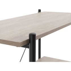 Стеллаж JYSK Vandborg 3 полки, дуб/чёрный