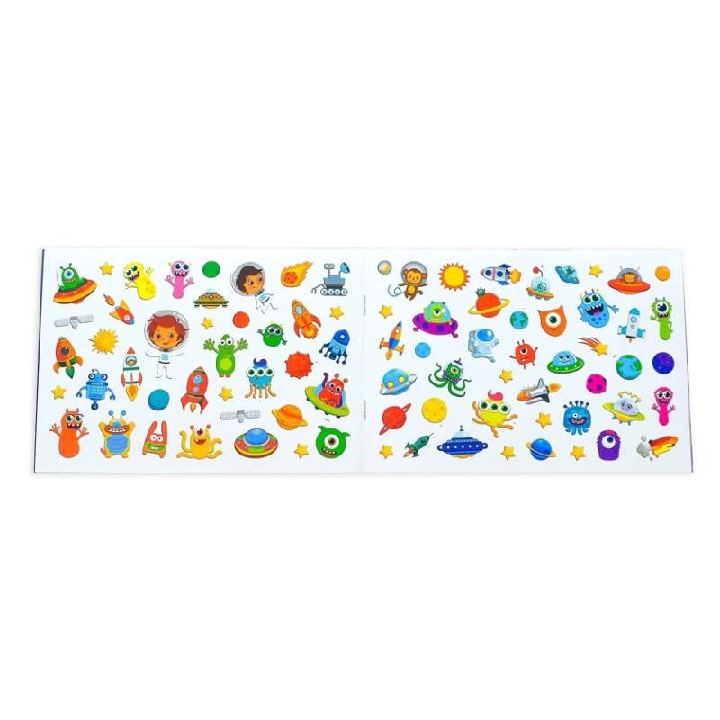 Детский журнал с наклейками Буква-ленд, Путешествуем по космосу, 111 наклеек, от 3 лет