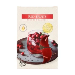 Набор чайных свечей Bispol Red Fruits, 6 шт Набор чайных свечей Bispol Red Fruits, 6 шт