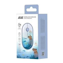 Мышь 2E MF300 Capybara Swim Silent WL BT Blue (2E-MF300WCAPIBARABL)