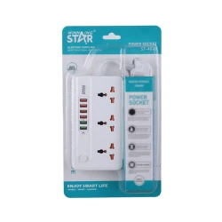 Сетевой фильтр Winning Star ST-4010 2 м, 3 розеточный, белый