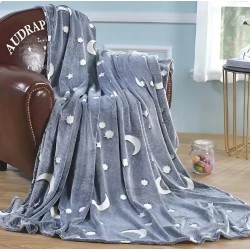 Фосфорное детское одеяло TZE-397, 150x200 см, серое Фосфорное детское одеяло TZE-397, 150x200 см, серое