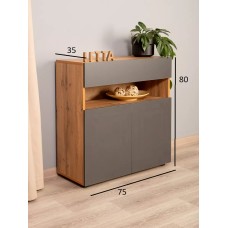 Komod Box up Gray-Vot, 80х35х75 sm, LDSP, boz