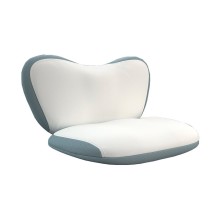 Anatomik yastıq Askona Vortex ASK131, 67х36х12 sm, ağ/boz