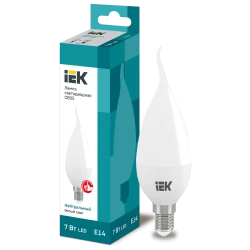 Светодиодная лампа IEK CV35 E14 7W 4000K (4606056485264)