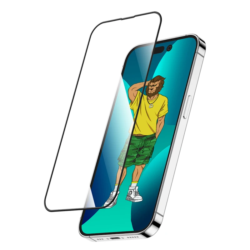 Защитное стекло Green Lion 3D Silicone HD Glass Screen Protector для Apple iPhone 14 Pro