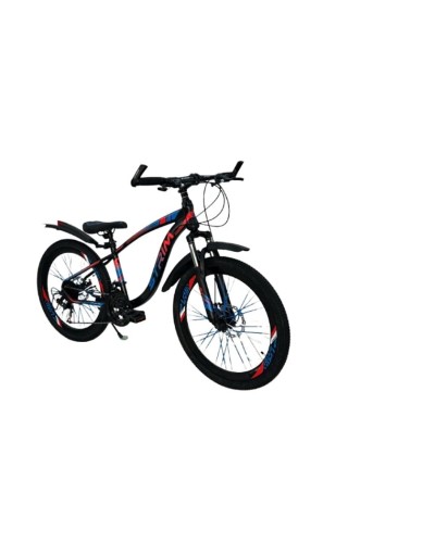 Velosiped Velostrim Strim-Tank S600, göy/qırmızı, ölçü 24