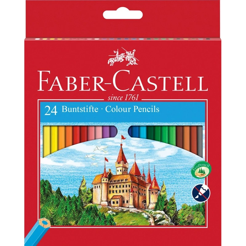 Набор цветных карандашей Faber-Castell Classic Colour 120124, 24 шт Набор цветных карандашей Faber-Castell Classic Colour 120124, 24 шт