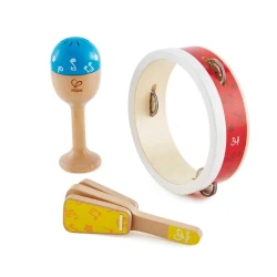 Набор музыкальных инстркментов Hape Junior Percussion Set, 12+ месяцев Набор музыкальных инстркментов Hape Junior Percussion Set, 12+ месяцев
