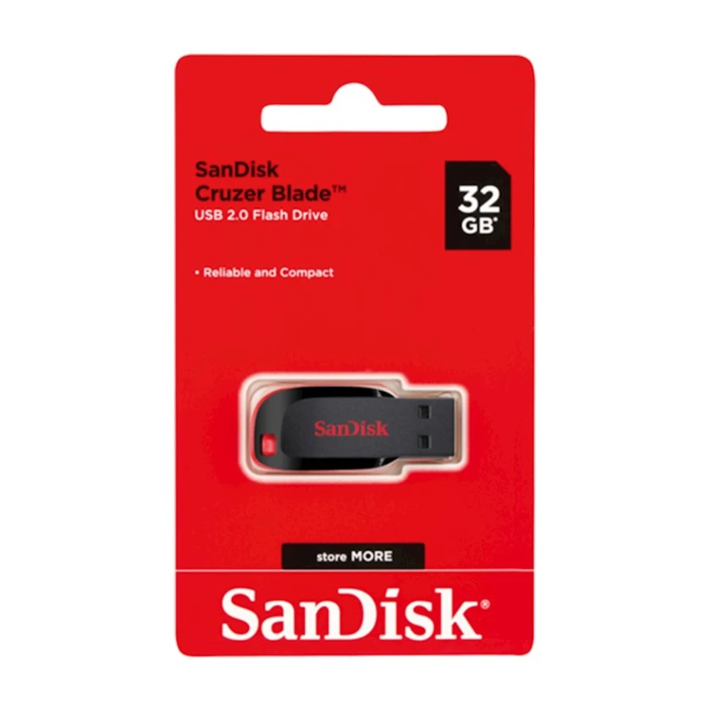 Флешка SanDisk Cruzer Blade USB 2.0 32 GB USB 2.0 Red