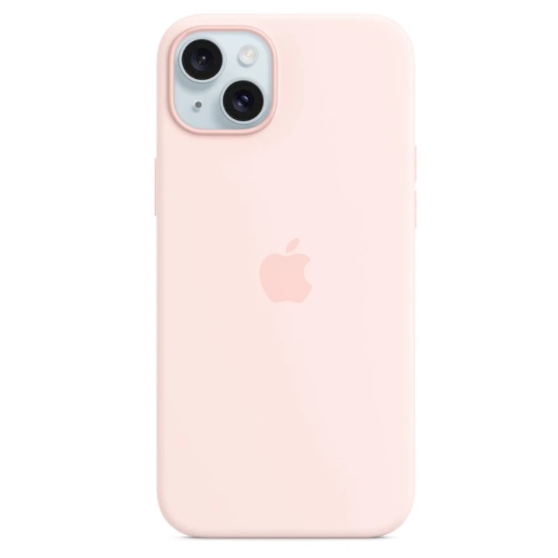 Чехол Apple Silicone Case with MagSafe для iPhone 15 Plus - Light Pink Чехол Apple Silicone Case with MagSafe для iPhone 15 Plus - Light Pink