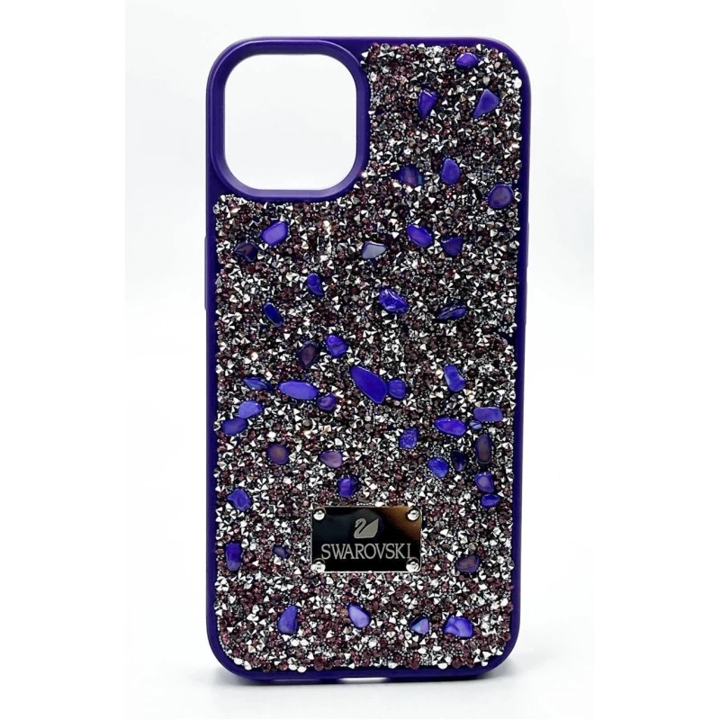 Чехол SS834 Swarovski для Apple iPhone 13 Фиолетовый