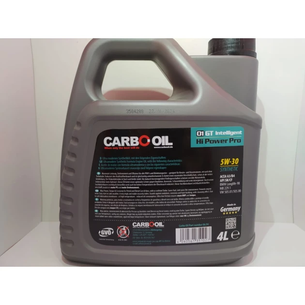 Моторное масло Carbo Oil 5W30, 4л Моторное масло Carbo Oil 5W30, 4л