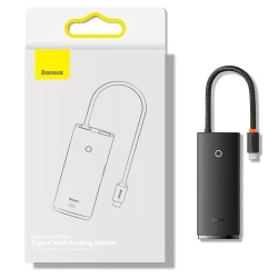Док-станция Baseus Lite Series 6-Port Type-C HUB Black Док-станция Baseus Lite Series 6-Port Type-C HUB Black