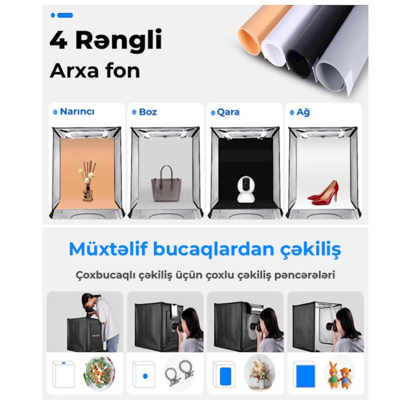 Фотобокс для предметной съемки Neewer, 50 см Фотобокс для предметной съемки Neewer, 50 см