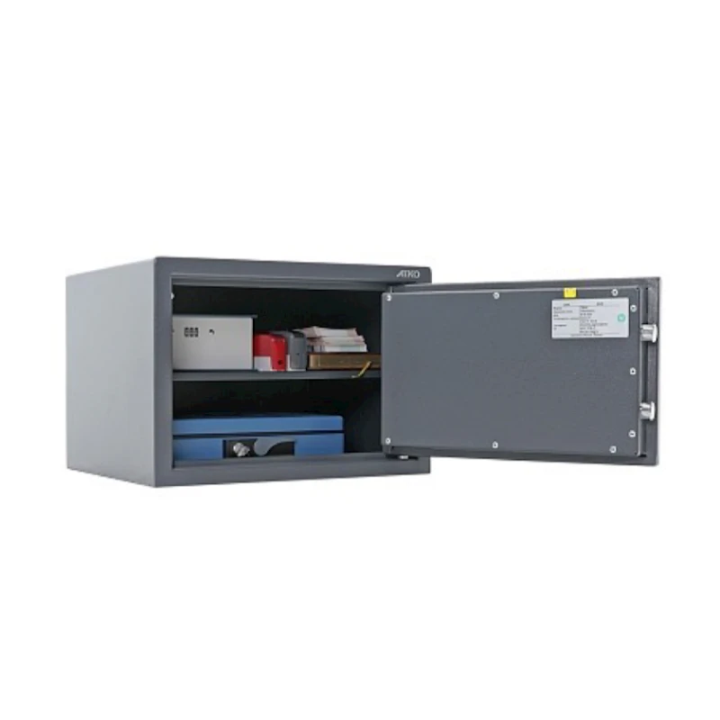 Офисный сейф Aiko TSN-30, с ключом, графитовый, 300x435x360 мм