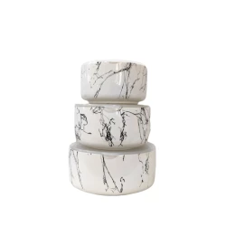 Saxlama qabları 3 əd, keramika, 10×5 sm, 12×6 sm, 14×6 sm