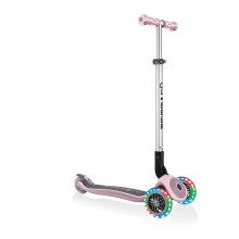 Samokat-kikbord Globber Primo Foldable Premium Lights, uşaqlar üçün, 3 yaşdan, maksimal çəki 50 kq, çəhrayı