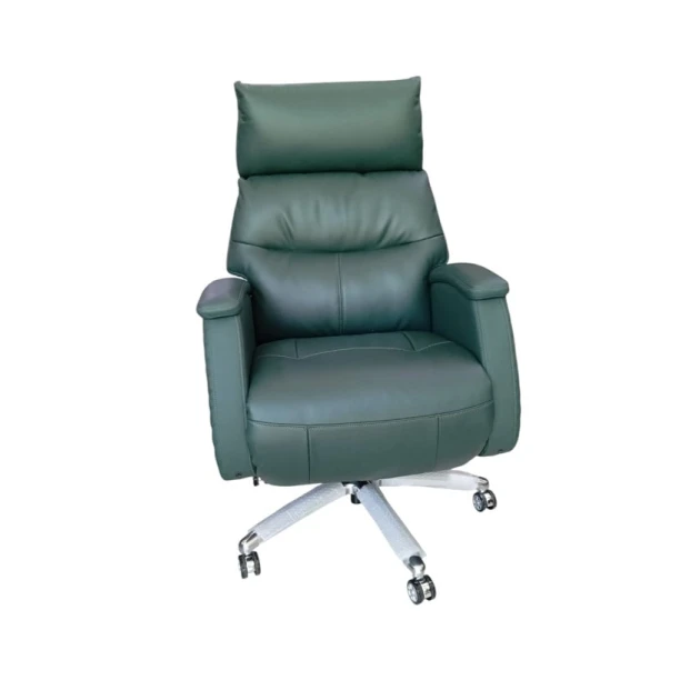 Офисное кресло 1022, натуральная кожа, зеленое Офисное кресло 1022, натуральная кожа, зеленое