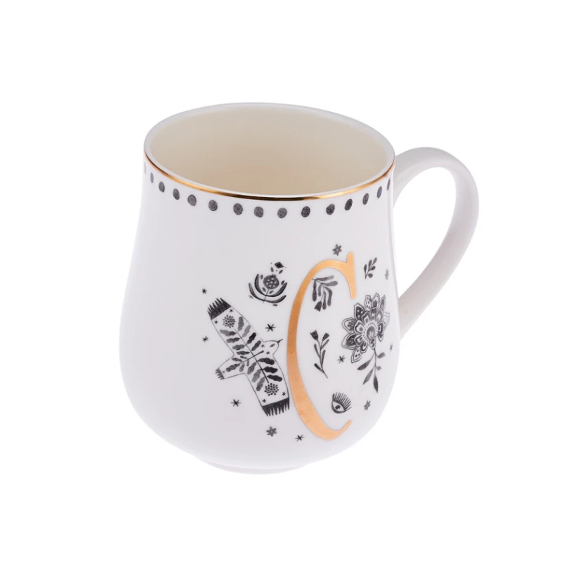 Fincan Emsan Artisan C Letter, farfor, ağ, 220 ml Fincan Emsan Artisan C Letter, farfor, ağ, 220 ml