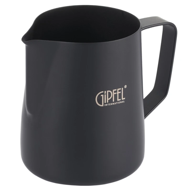 Молочник Gipfel Deluxe Black 52425, 500 мл, нержавеющая сталь, черный