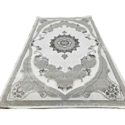 Ковер Sahara SHA-00004037, натуральный шелк, серый, 250x350 см