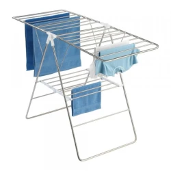 Сушилка для белья Wenko Flex нержавеющая сталь, 145x60x90 см, серебристая