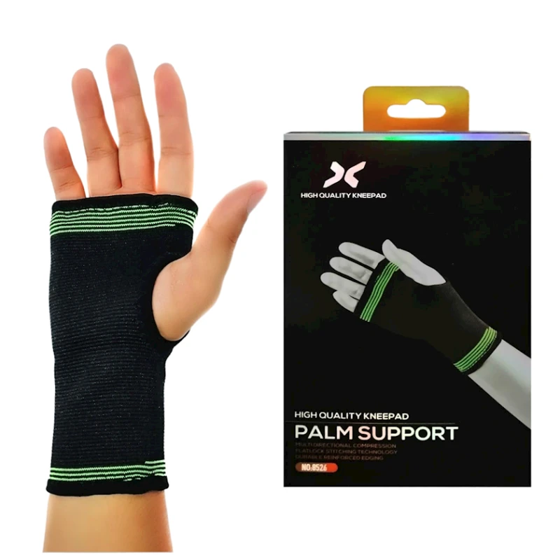 Суппорт запястья, черный/зеленый, текстиль