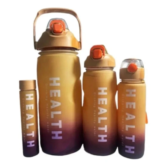 Набор спортивных бутылок для воды Healthrise 4 шт