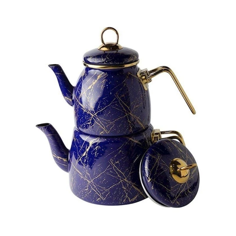 Набор чайников LifeSmile LSLCC, 2 шт, 2000 мл, синий/золотистый