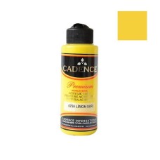 Akril boya Cadence Premium Acrylic Paint 0755 Lemon Yellow, limon rəngi-sarı, 120 ml