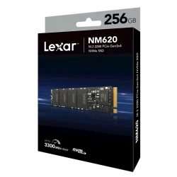 SSD yığıcı Lexar NM620 256GB NVMe SSD (LNM620X256G-RNNNG)