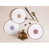 Boşqablar dəsti Porland Arabesque, 21 sm, farfor, ağ, 6 əd