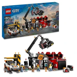 Конструктор LEGO City Scrapyard with Cars 60472, 871 деталь, от 7 лет